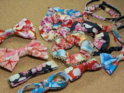 ヘアアクセサリーの生産